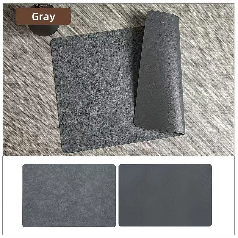 Premium Faux Leather Placemats Heat Resistant Waterproof Double Sided Table Mats