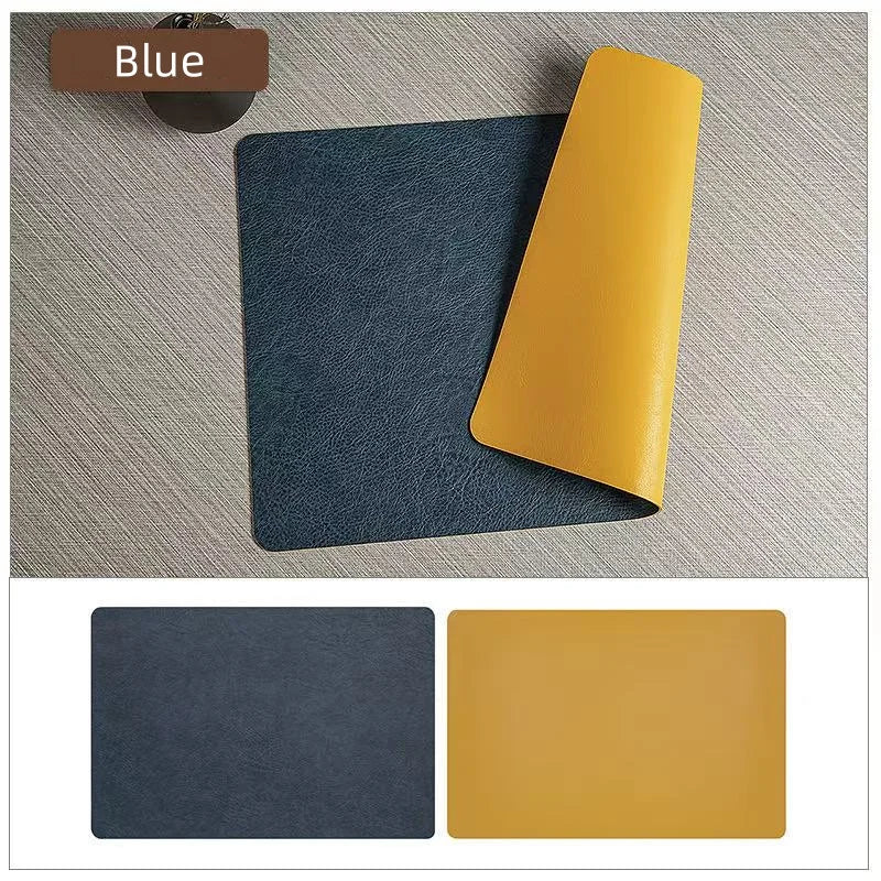 Premium Faux Leather Placemats Heat Resistant Waterproof Double Sided Table Mats