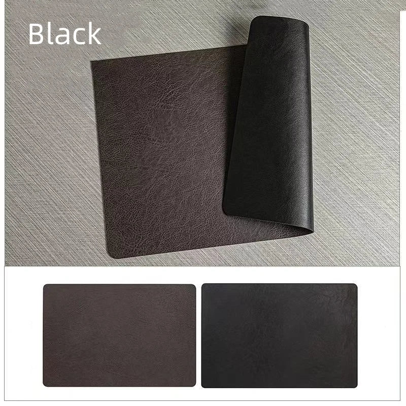 Premium Faux Leather Placemats Heat Resistant Waterproof Double Sided Table Mats