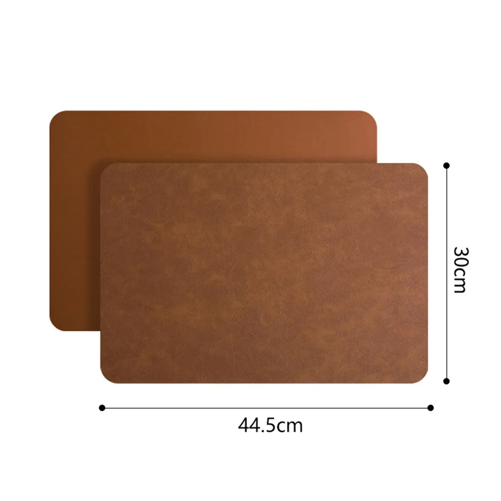 Premium Faux Leather Placemats Heat Resistant Waterproof Double Sided Table Mats